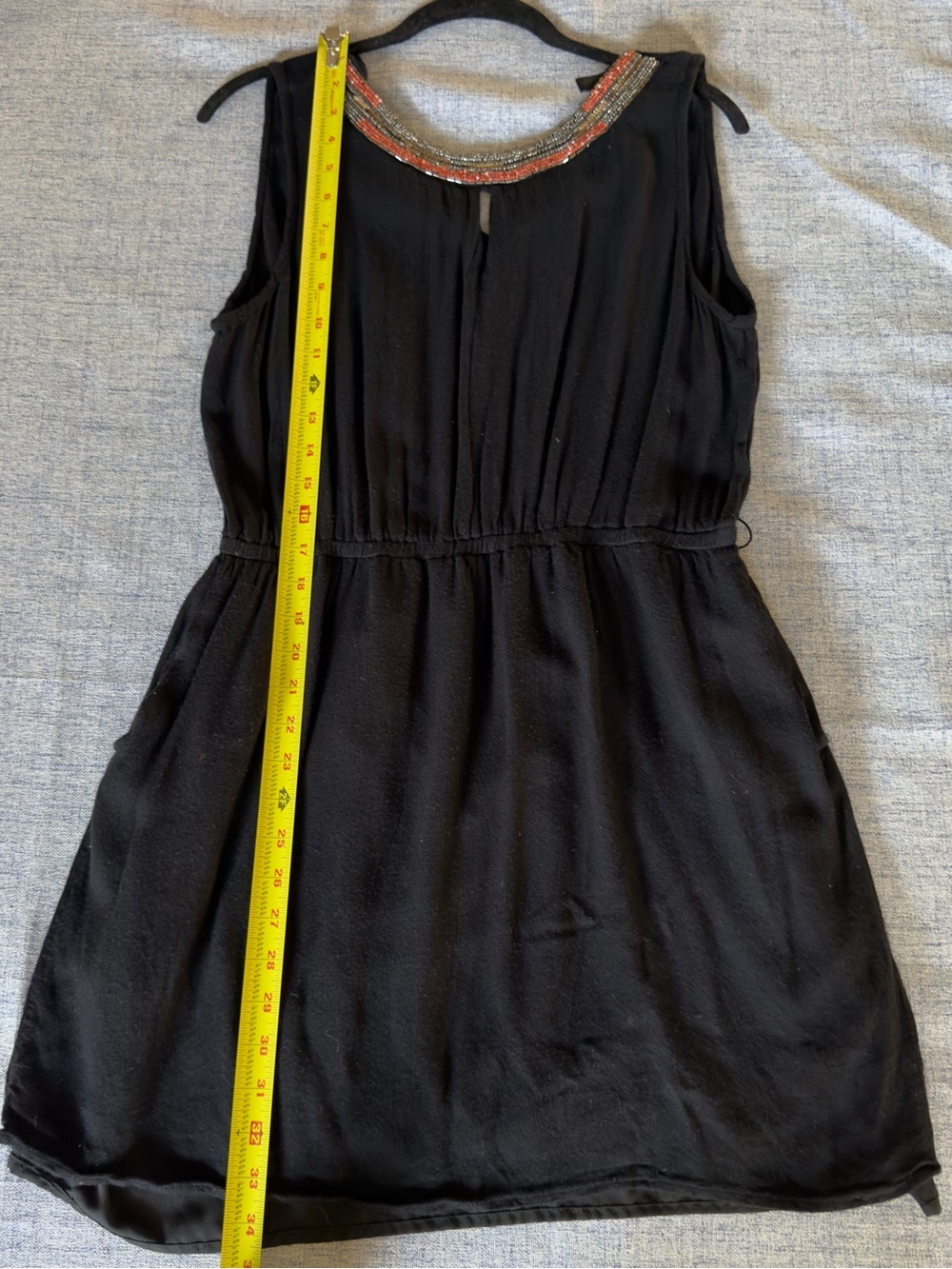 Mango Beaded Sleeveless Dress – Size XL (US 10)